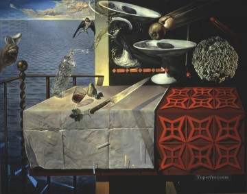 Abstracto famoso Painting - Naturaleza muerta viva 1956 Surrealismo